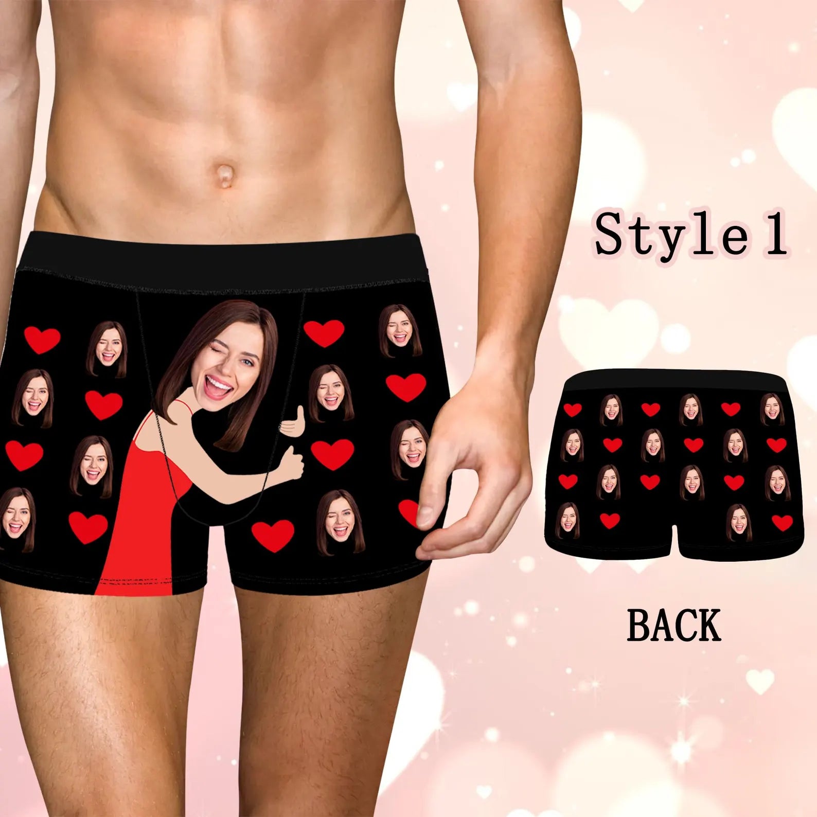 Custom Face Boxers for Men, Personalized Photo Underwear, Funny Wedding Gift for Bridegroom, Popular Anniversary Gift, Birthday Gift