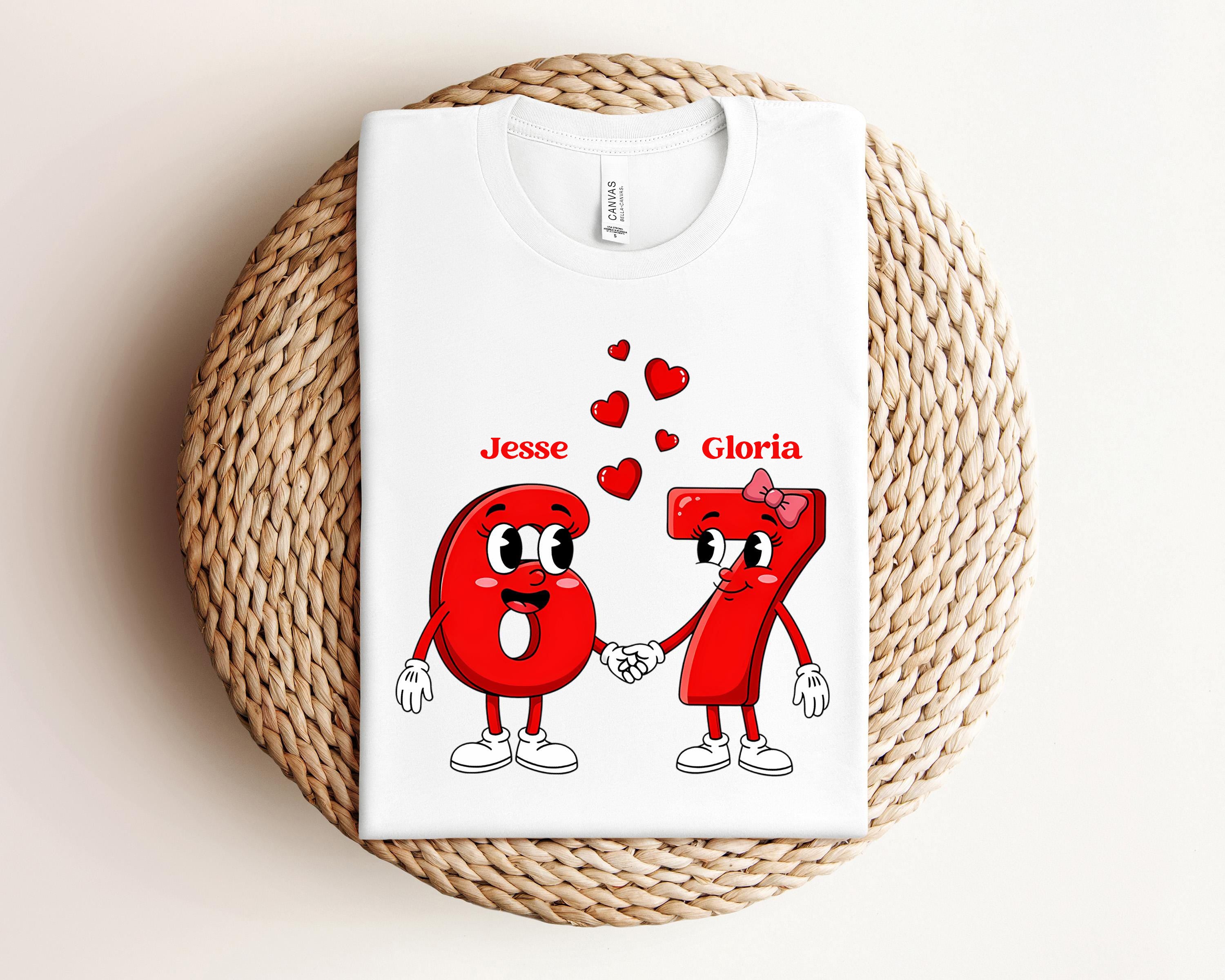 6-7 Valentines Day Shirt, Funny Six Seven Heart Tshirt, Valentine's Viral 6 7 Meme Tee, Teen Valentine Humor Gift, Valentine Teacher Apparel