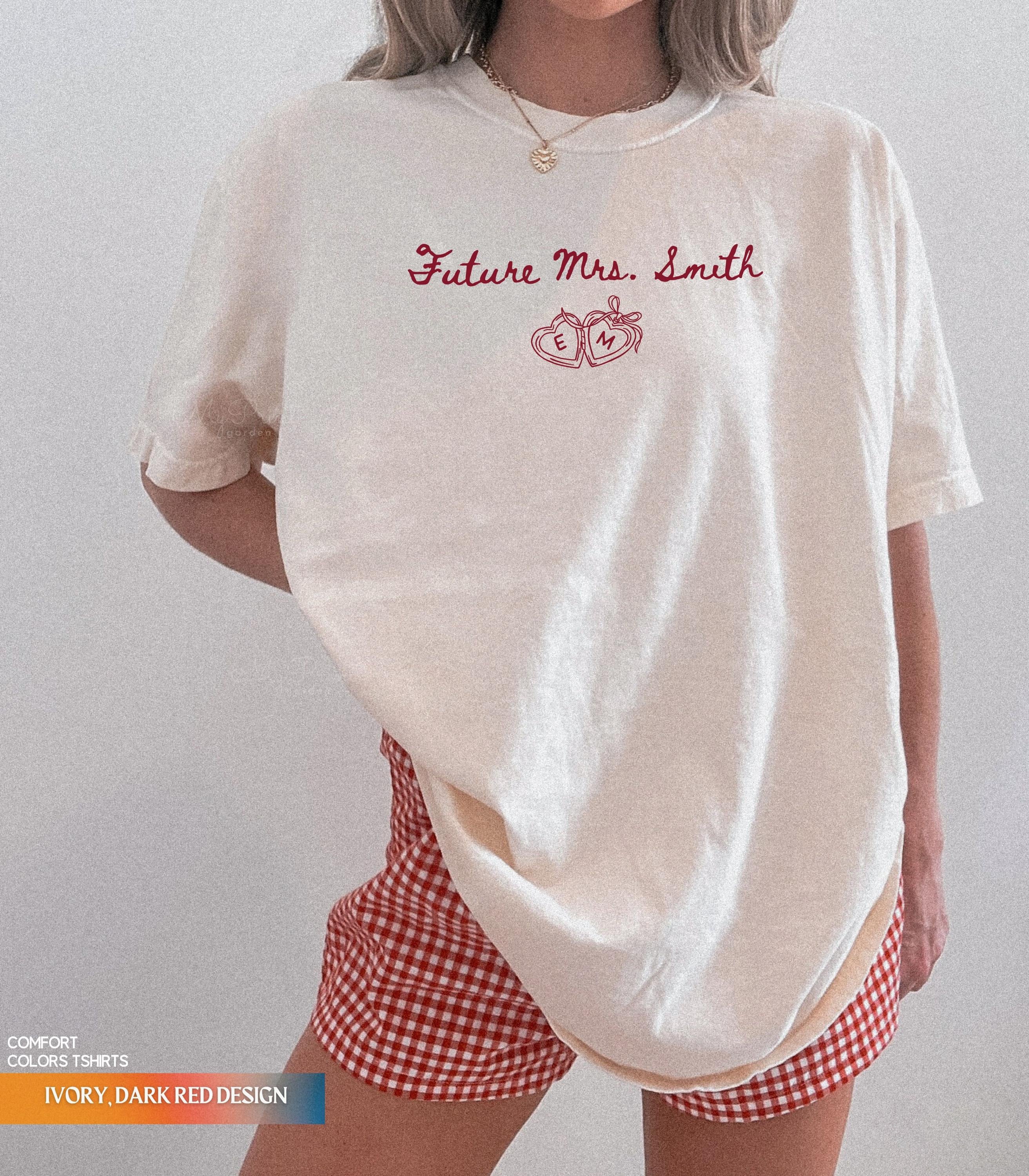 Future Mrs Shirt, Personalized Engagement Shirt For Bride To Be, Custom Shirt Future Wifey Gift, Newly Engaged Sweater Gift
