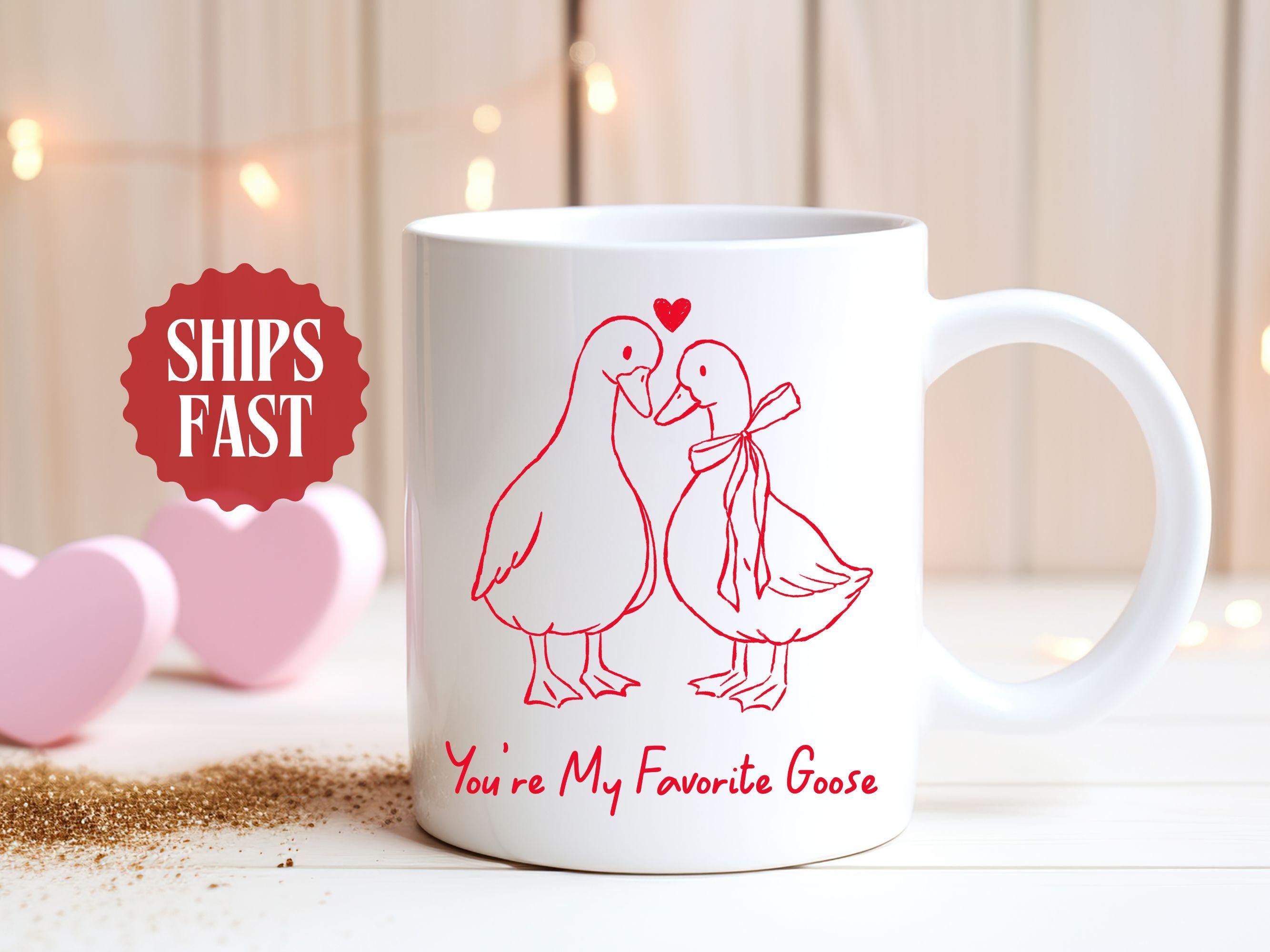 You’re My Favorite Goose Valentines Mug, Romantic Valentines day Mug, Love Mug, Couples valentines day mug, Valentines day gift idea