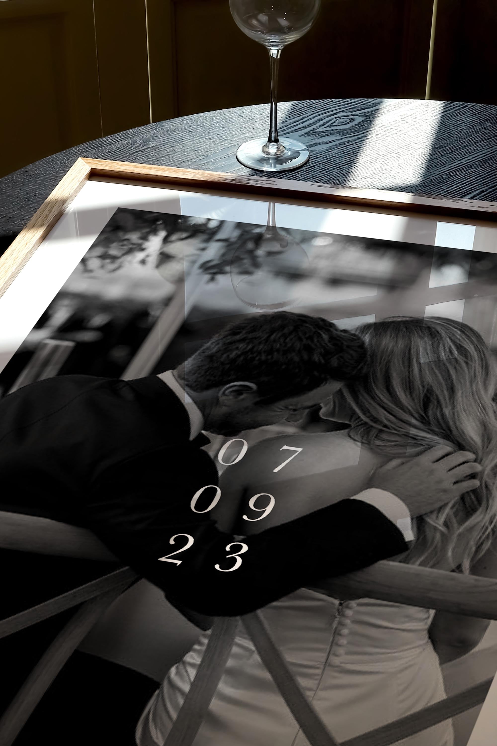 Personalised Date Photo Print custom 1st Anniversary Gift Paper Anniversary Print Sentimental Wedding Gift Engagement photo gift new home