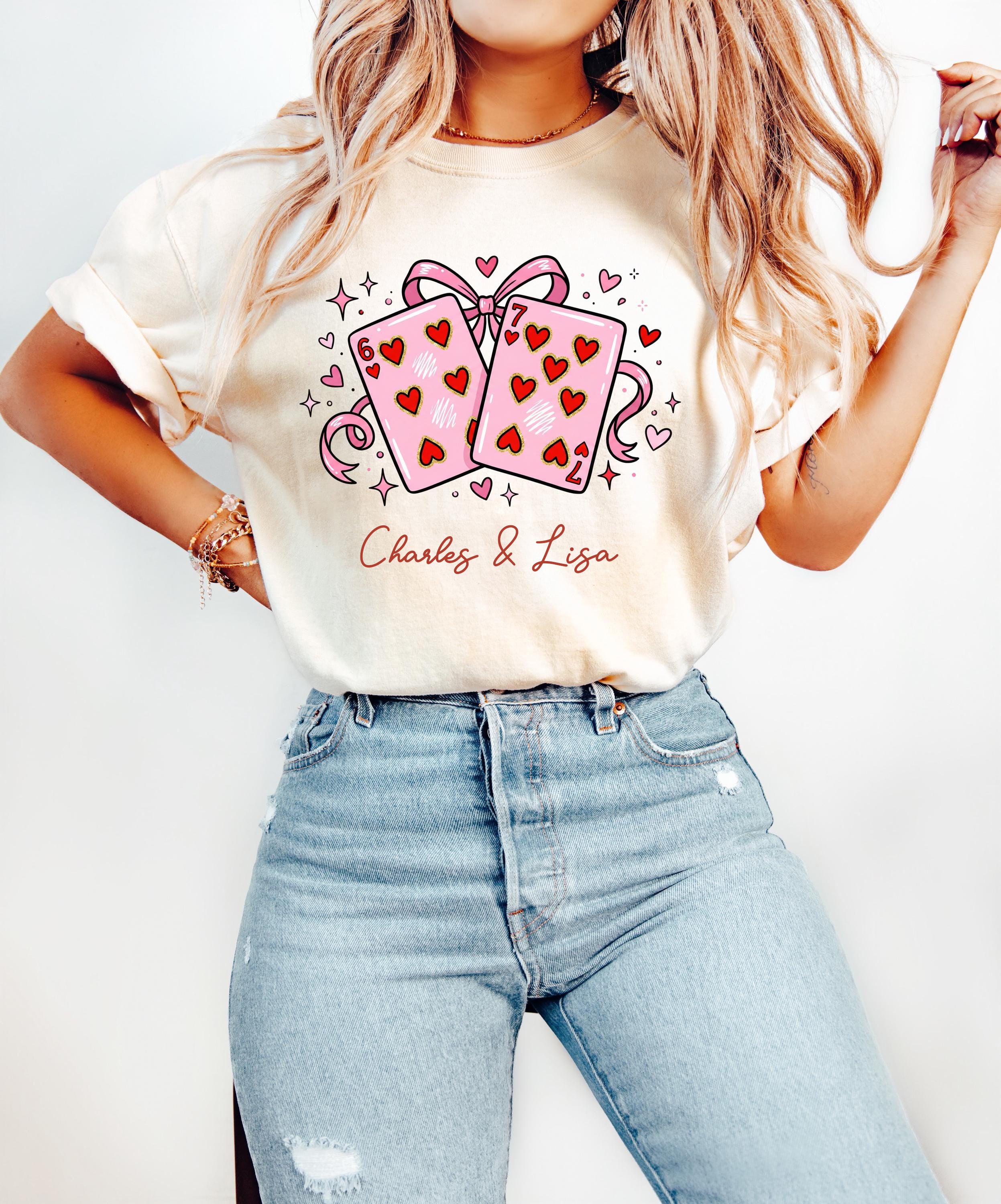 Playing Cards 6 7 Valentine Shirt, Funny Six Seven Sweatshirt, Valentine 6 7 Cards Tee, Trendy Youth Valentines Tshirt, Valentine Lover Gift