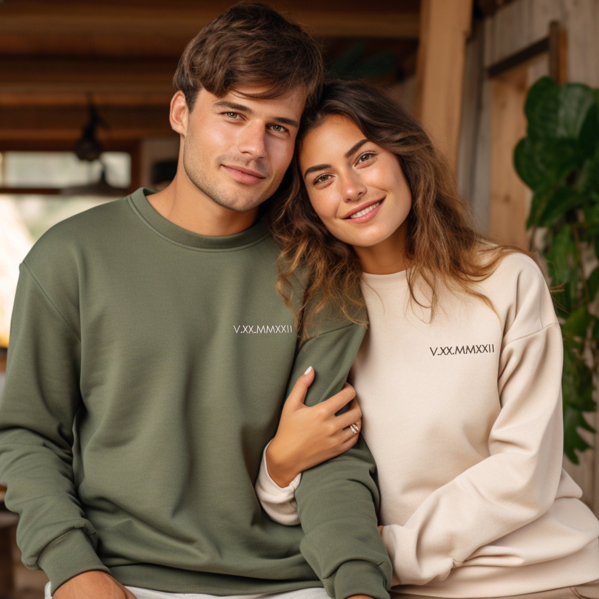 Initial Heart Custom Embroidered Crewneck // Personalized Couple Hoodies // Bridge // Bridesmaid // Anniversary Date // Bachelorette