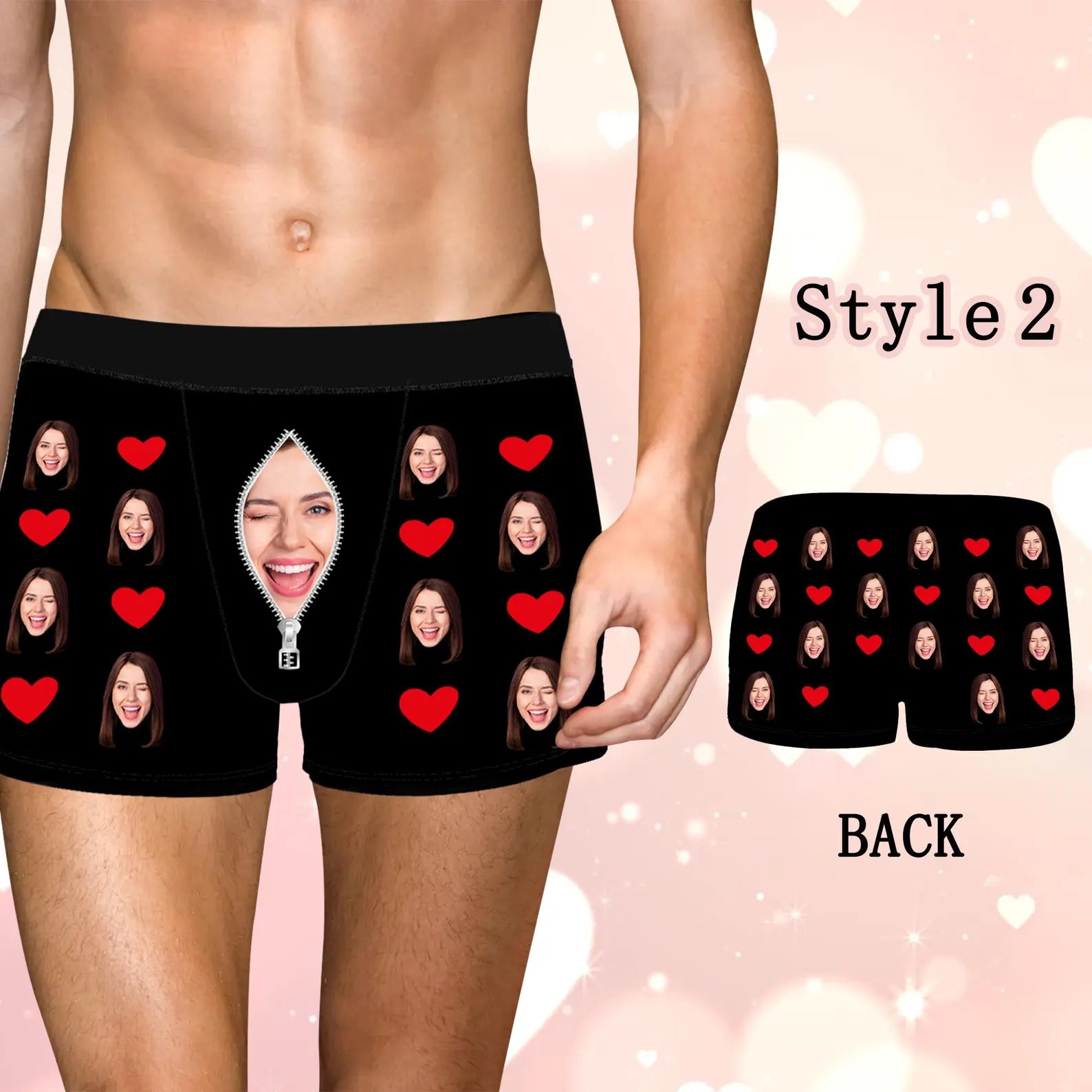 Custom Face Boxers for Men, Personalized Photo Underwear, Funny Wedding Gift for Bridegroom, Popular Anniversary Gift, Birthday Gift