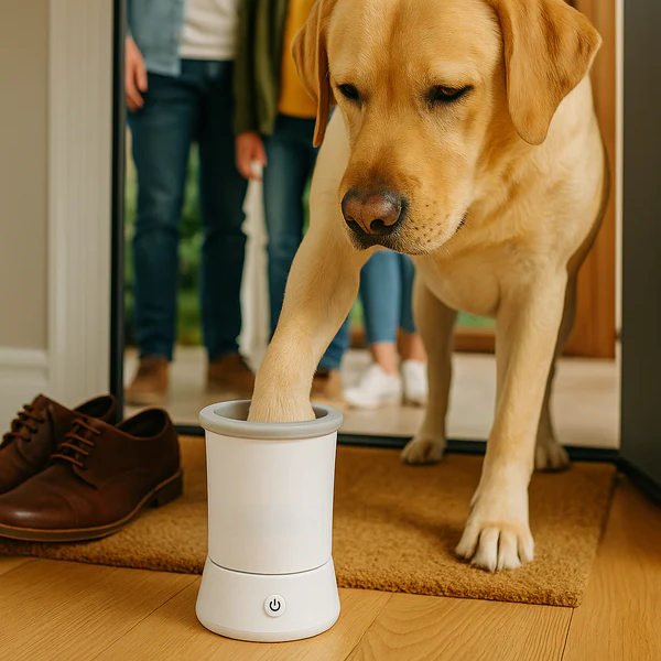 Portable Dog Paw Washer Automatic Pet Paw Cleaner Electric Paw Massager USB Rechargeable Designed for Small to Medium Dogs Cats