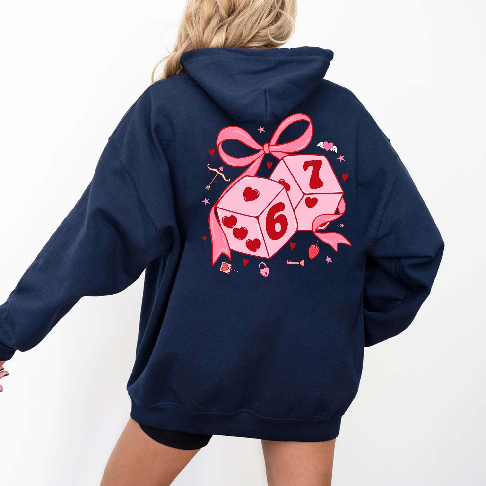 Preppy Six Seven Valentine Shirt, Cupid Days Sweatshirt, Funny 6 7 Valentines Day Hoodie, 6 7 Love T-Shirt, Valentine 67 Meme Long Sleeves
