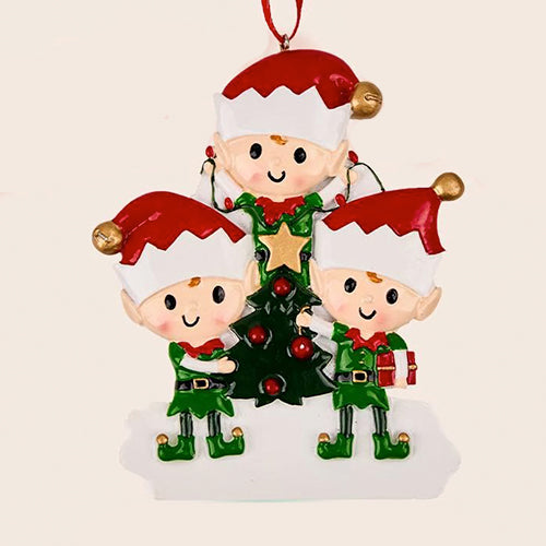 2025 Family Christmas Tree Ornament,Custom Resin Family Christmas Ornament,Engraved Ornaments,Christmas Gifts,Personalized Holiday Ornament