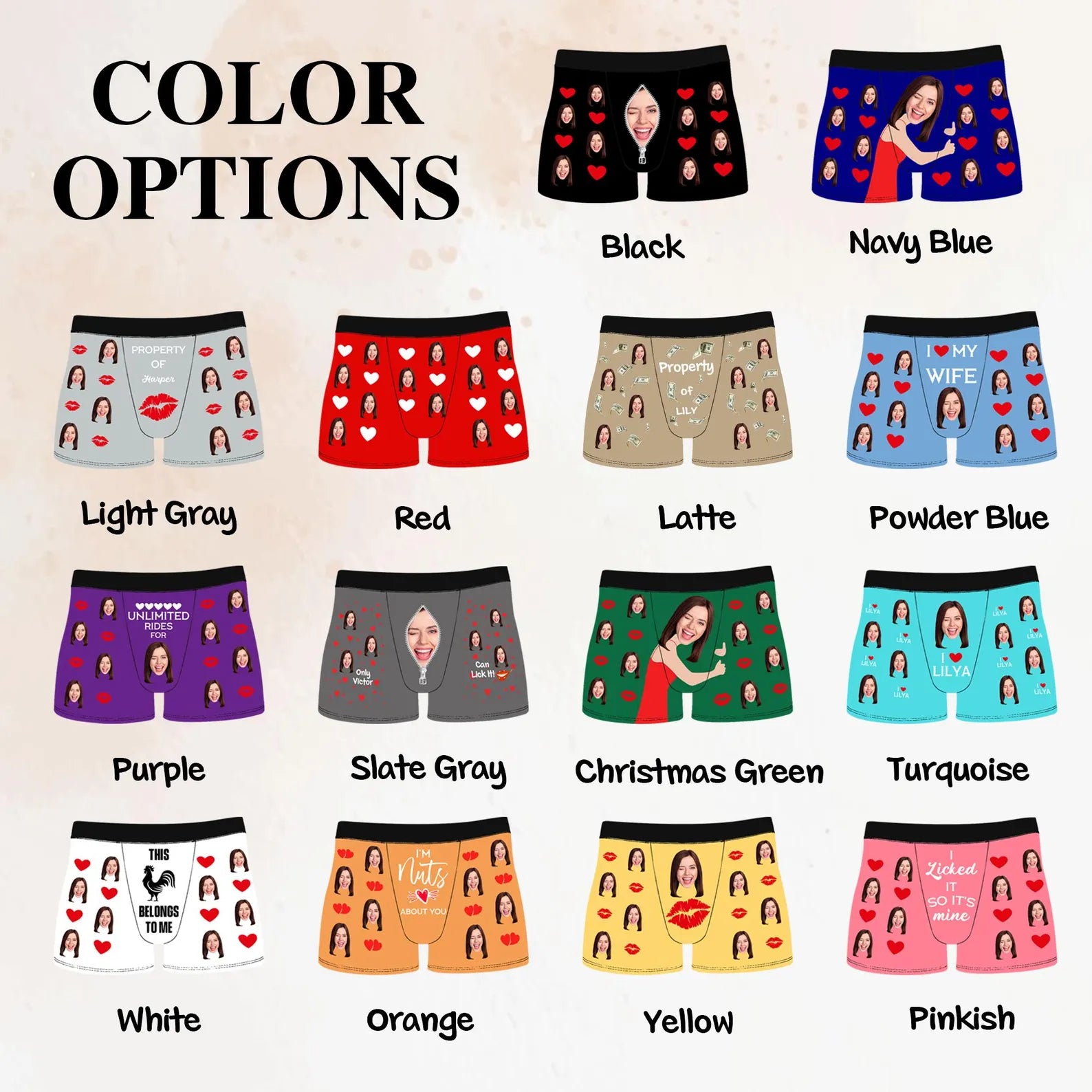 Custom Face Boxers for Men, Personalized Photo Underwear, Funny Wedding Gift for Bridegroom, Popular Anniversary Gift, Birthday Gift