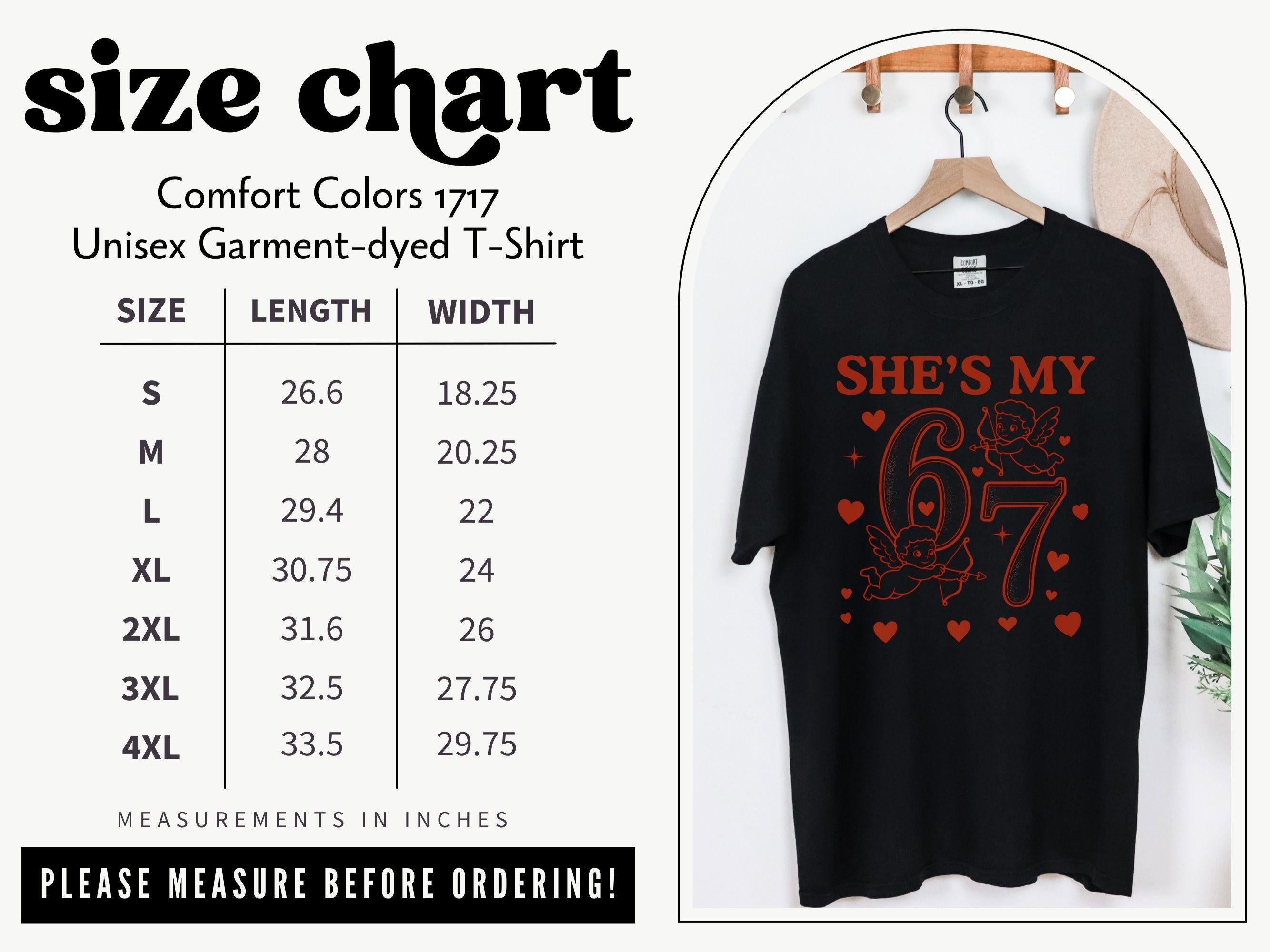 Funny 67 Matching Couple Valentine's Day Comfort Colors Shirts or Sweatshirts