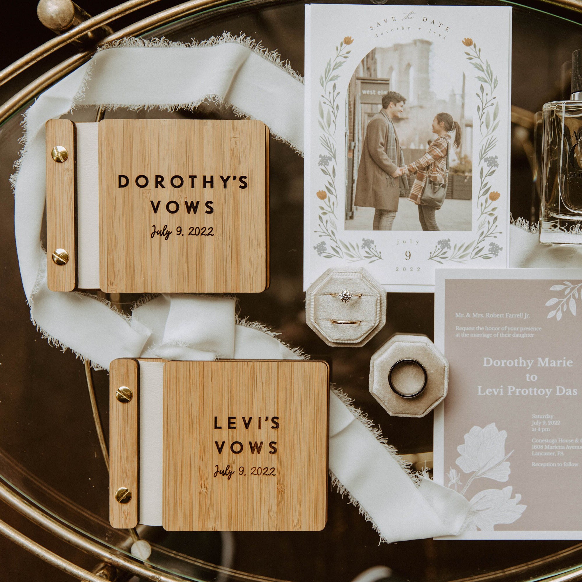 Wedding Vow Books, Vow Booklet, His and Her Vow Books, Wedding Ceremony Books, Our Vows, Custom Wooden Vow Books | Single Book or Set of 2
