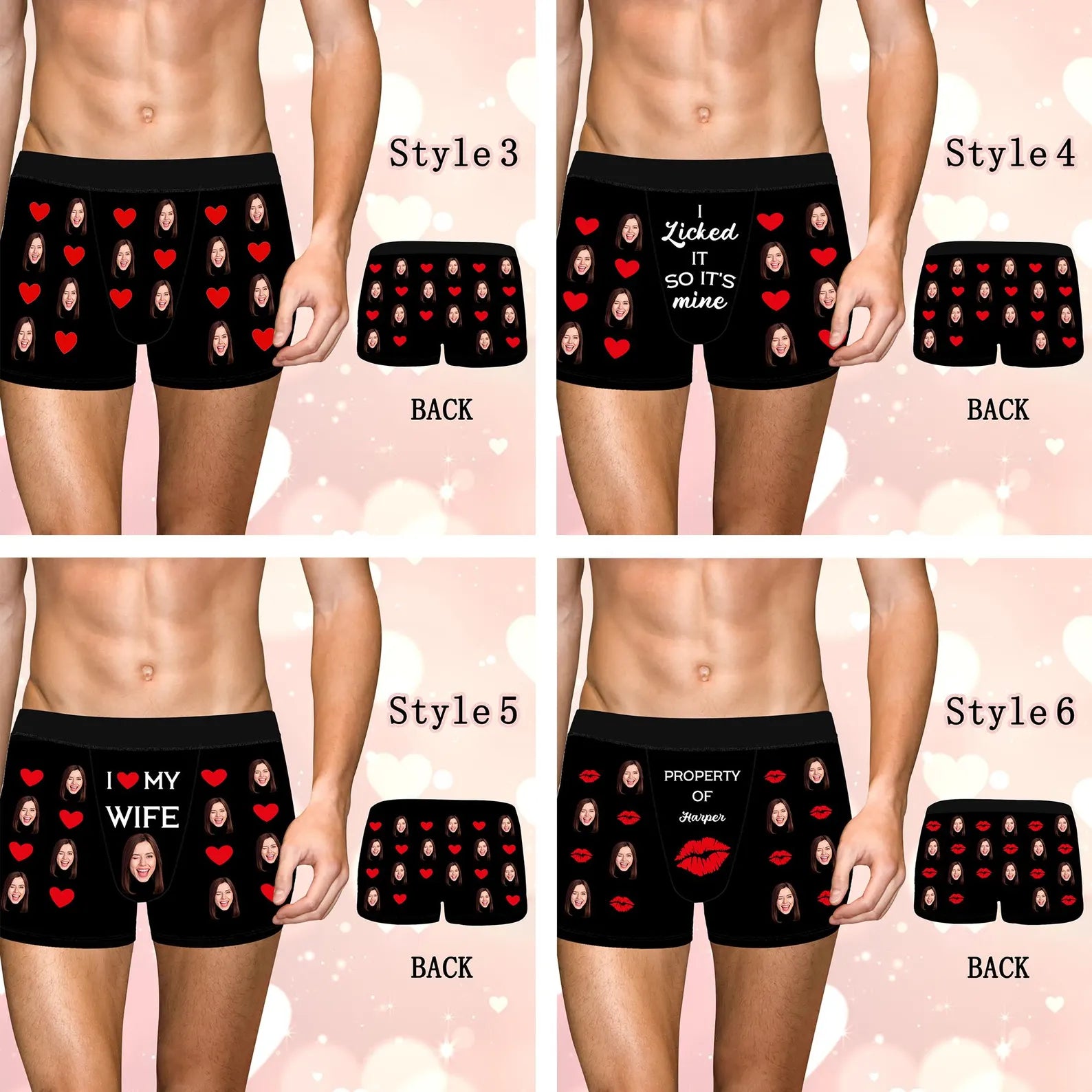 Custom Face Boxers for Men, Personalized Photo Underwear, Funny Wedding Gift for Bridegroom, Popular Anniversary Gift, Birthday Gift
