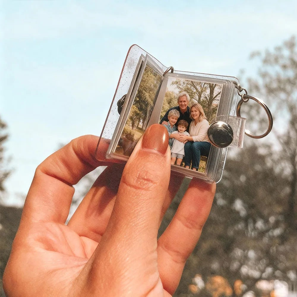 Mini Photo Album Keychain, Personalized Mini Photo Album, Anniversary Gift, Best friend album, Commemorative gifts