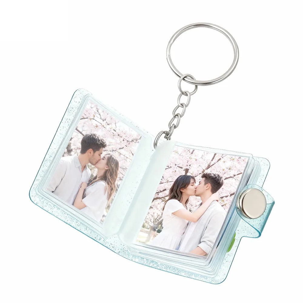 Mini Photo Album Keychain, Personalized Mini Photo Album, Anniversary Gift, Best friend album, Commemorative gifts