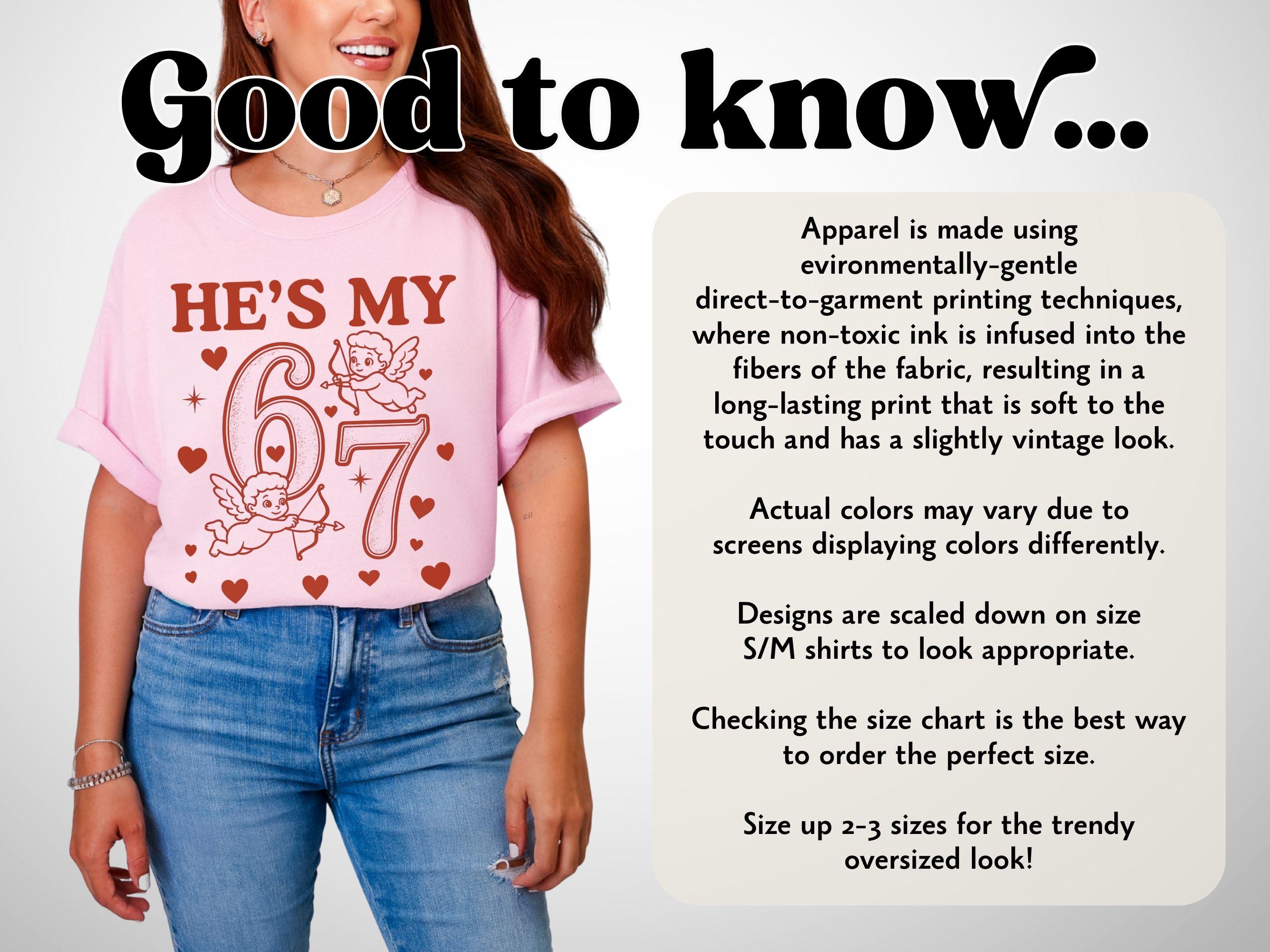 Funny 67 Matching Couple Valentine's Day Comfort Colors Shirts or Sweatshirts
