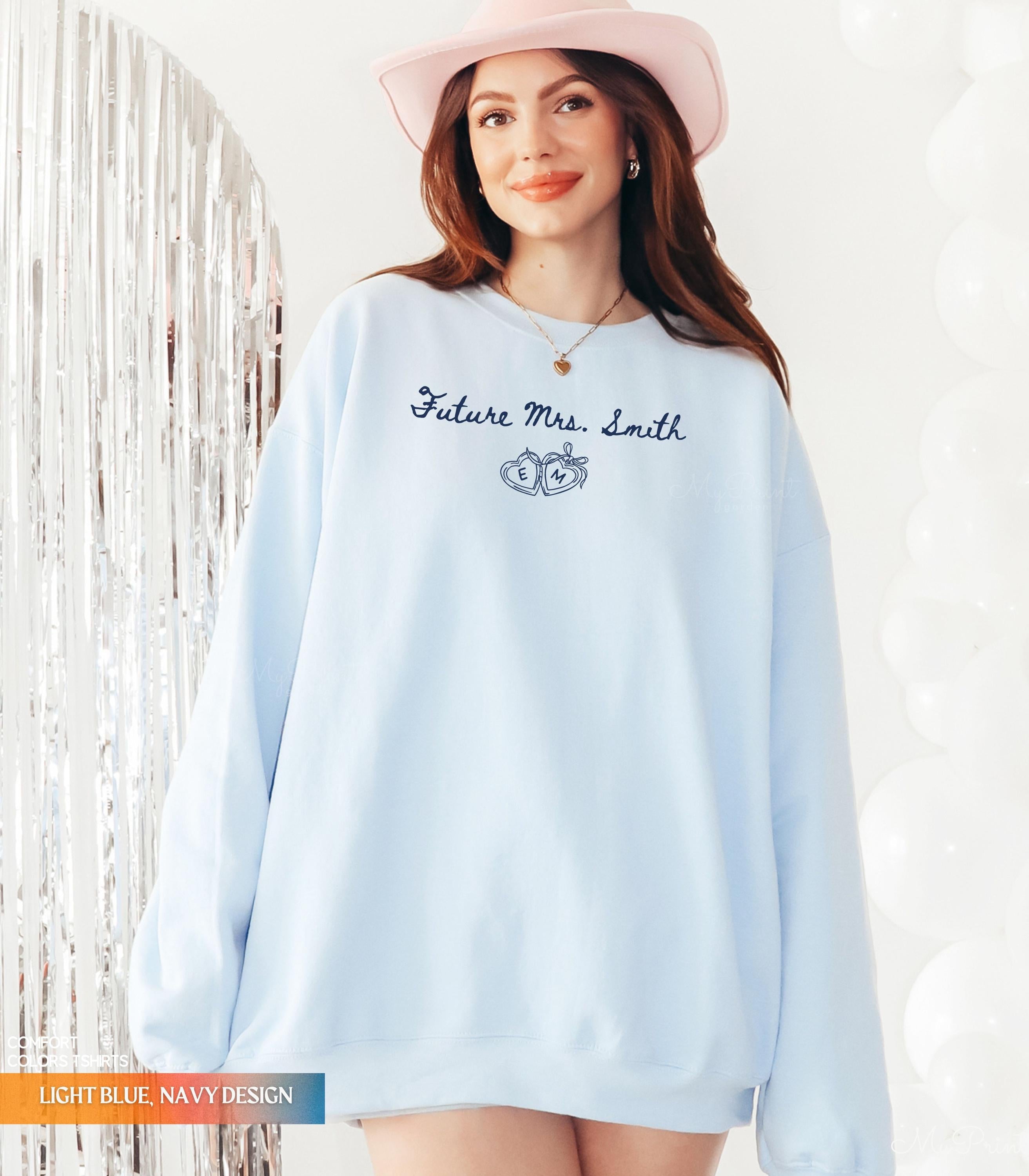 Future Mrs Shirt, Personalized Engagement Shirt For Bride To Be, Custom Shirt Future Wifey Gift, Newly Engaged Sweater Gift