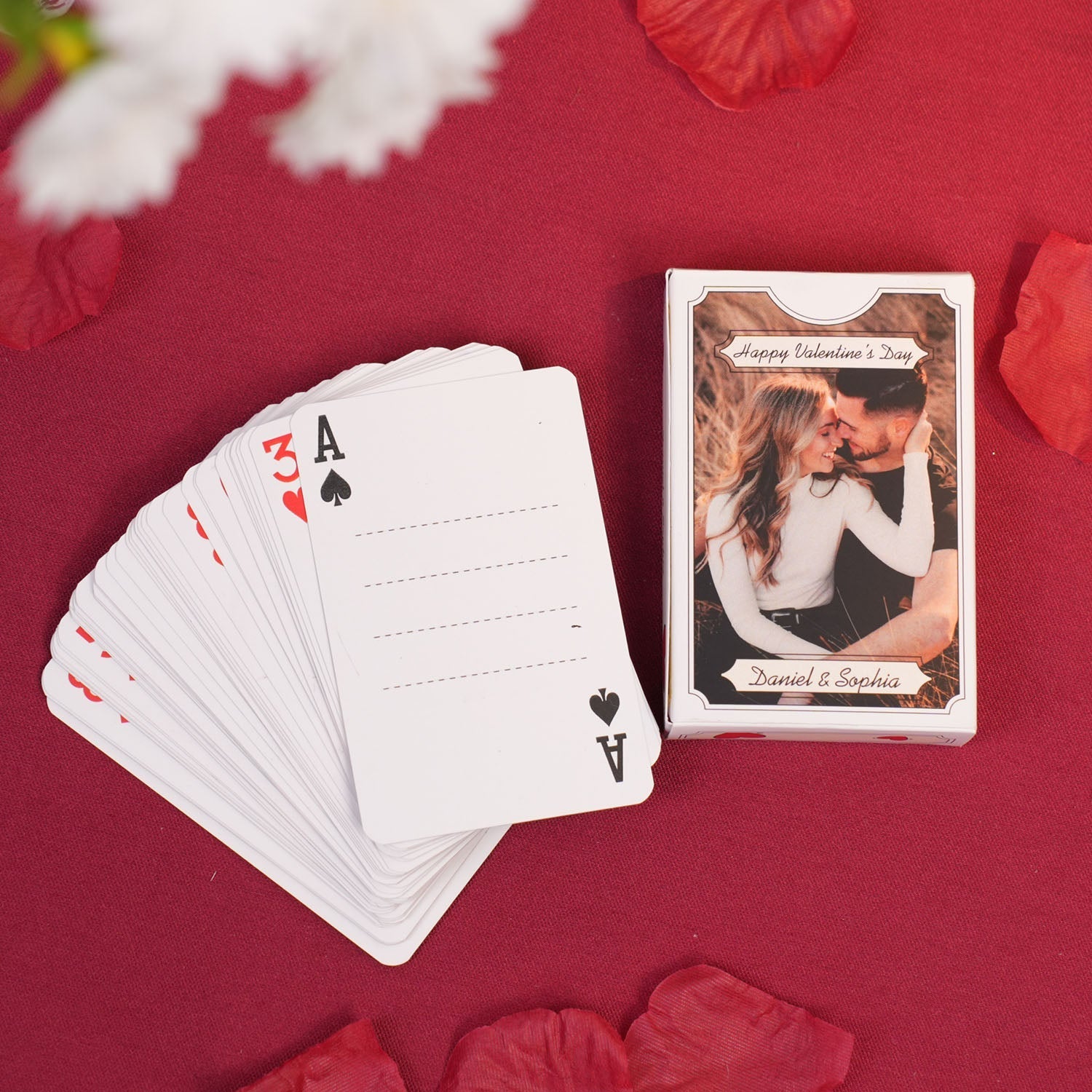 Custom 52 Reasons Why I Love You Playing Cards