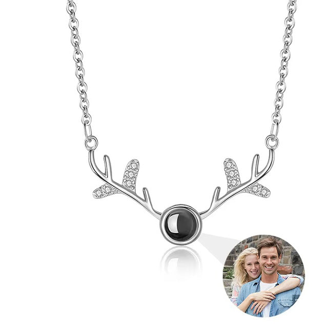 Custom Photo Necklace Projection Necklace with Picture I Love You 100 Languages Personalized Necklace Jewelry Gifts for Women