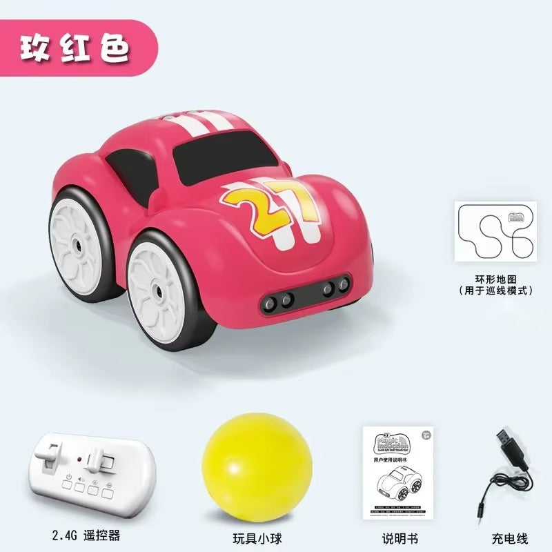 Children Cartoon Electric Play Specific Car Sensing Obstacle Avoidance Following Climbing Driving Charging Rc car Christmas Gift