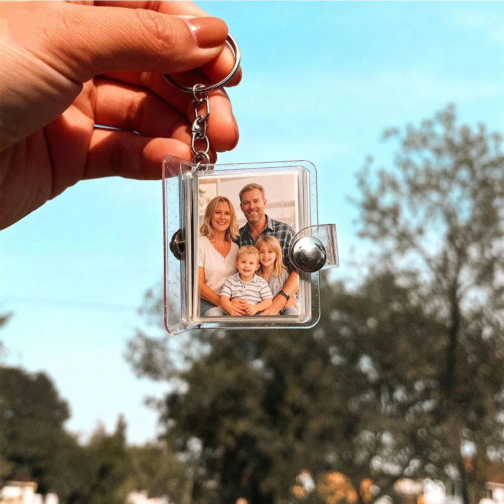 Mini Photo Album Keychain, Personalized Mini Photo Album, Anniversary Gift, Best friend album, Commemorative gifts