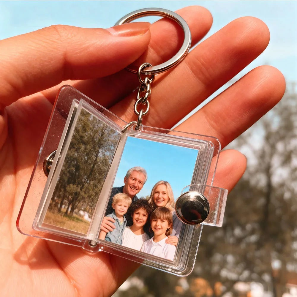 Mini Photo Album Keychain, Personalized Mini Photo Album, Anniversary Gift, Best friend album, Commemorative gifts