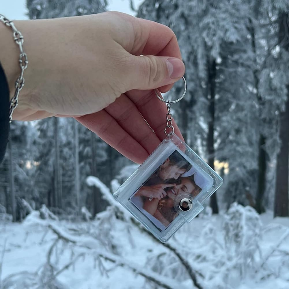 Mini Photo Album Keychain, Personalized Mini Photo Album, Anniversary Gift, Best friend album, Commemorative gifts