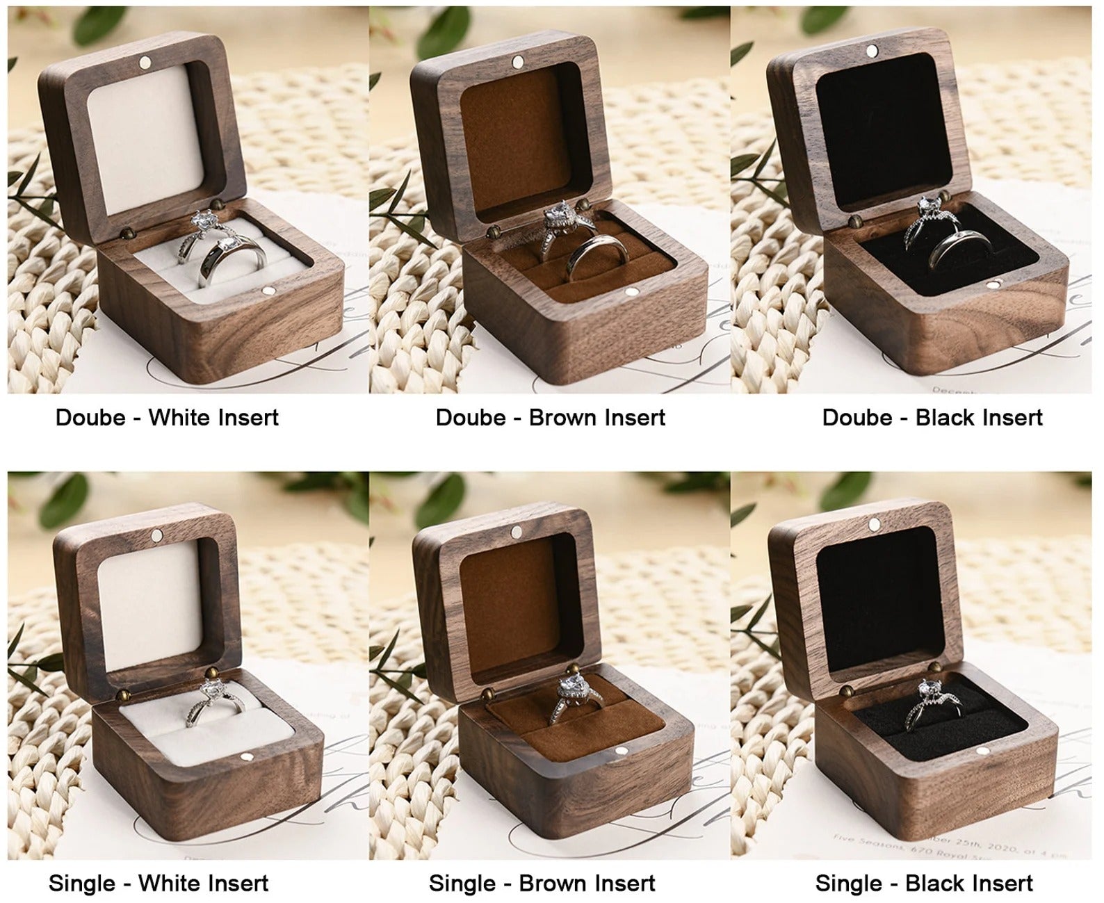Engraved Wooden Ring Box, Anniversary Gift, Personalized Engagement Ring Box, Proposal Ring Bearer Box, Wood Ring Box For Wedding Ceremony