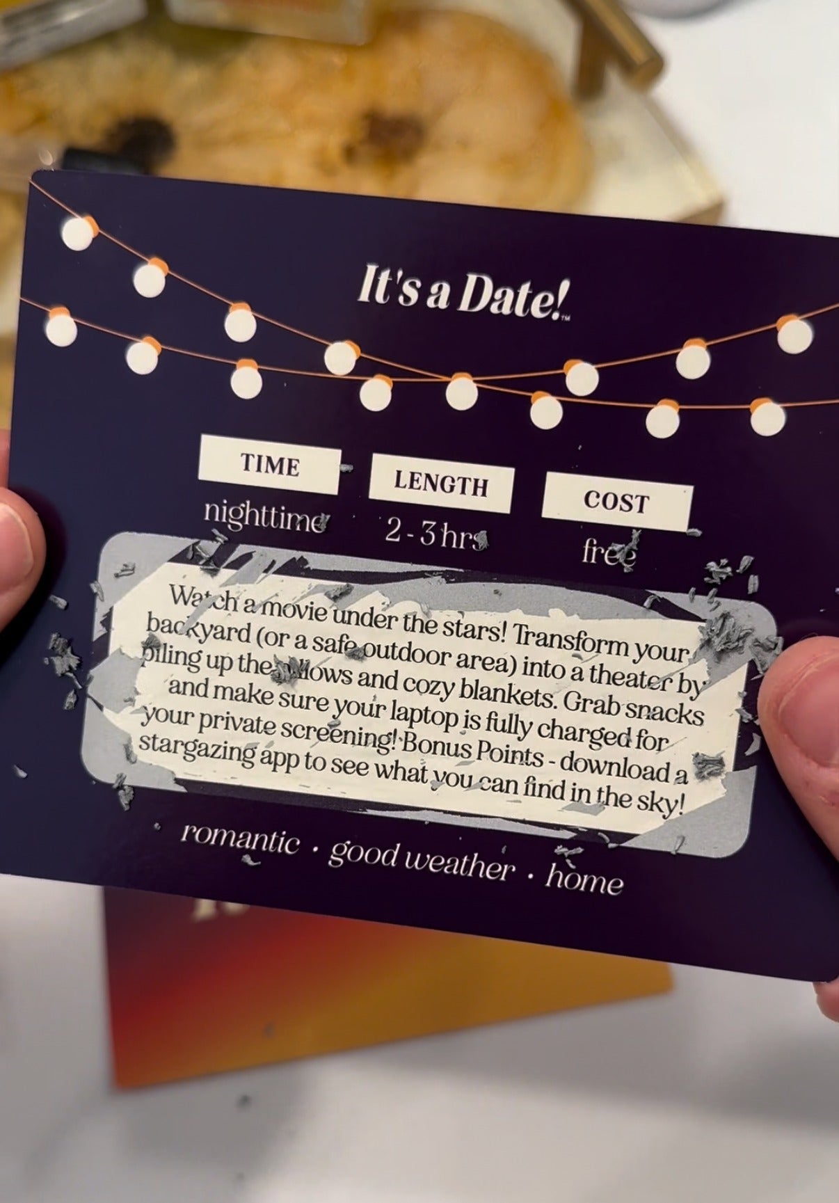 It's A Date Scratch Off Date Ideas - First Date - Couples - Couples Gifts - Valentines Day