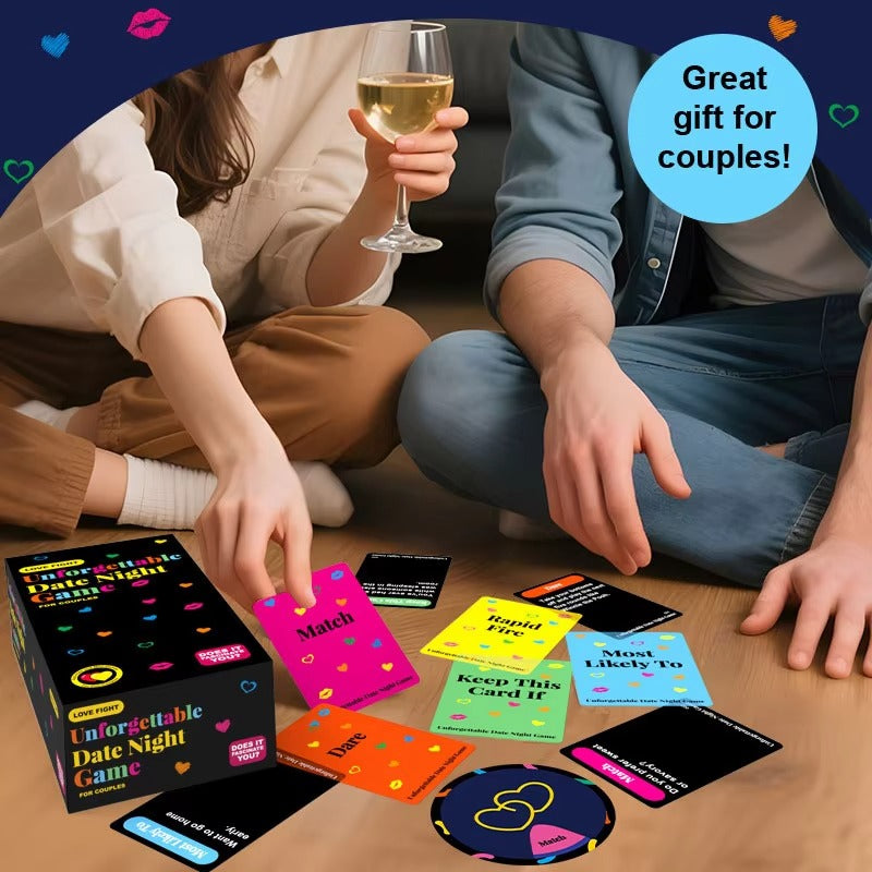 The Ultimate Date Night Card Game Great for Couples Games and Stay at Home Date Night Ideas Includes 300 Cards and Spinner