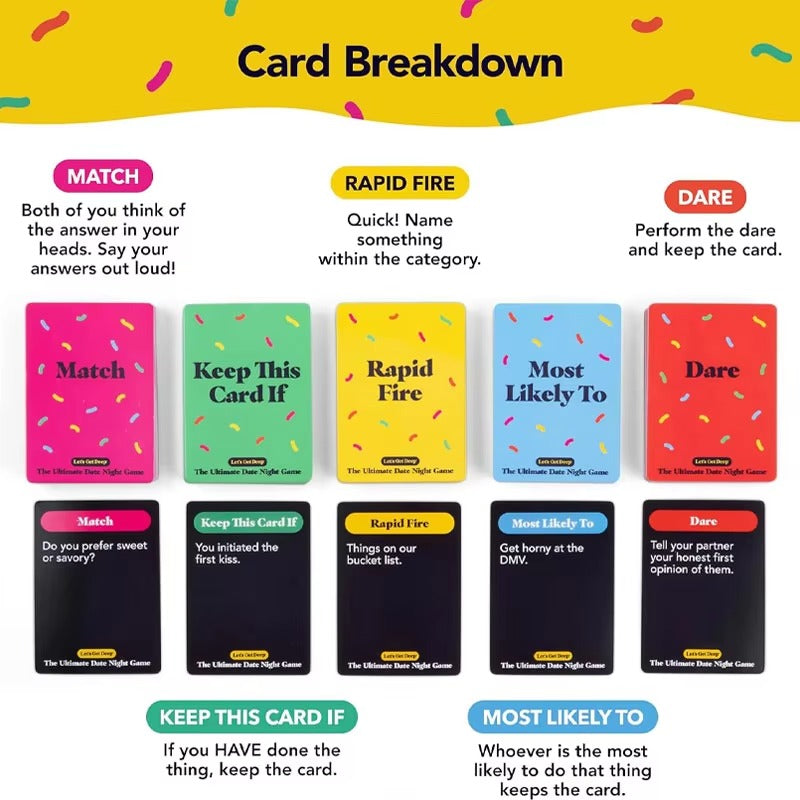 The Ultimate Date Night Card Game Great for Couples Games and Stay at Home Date Night Ideas Includes 300 Cards and Spinner