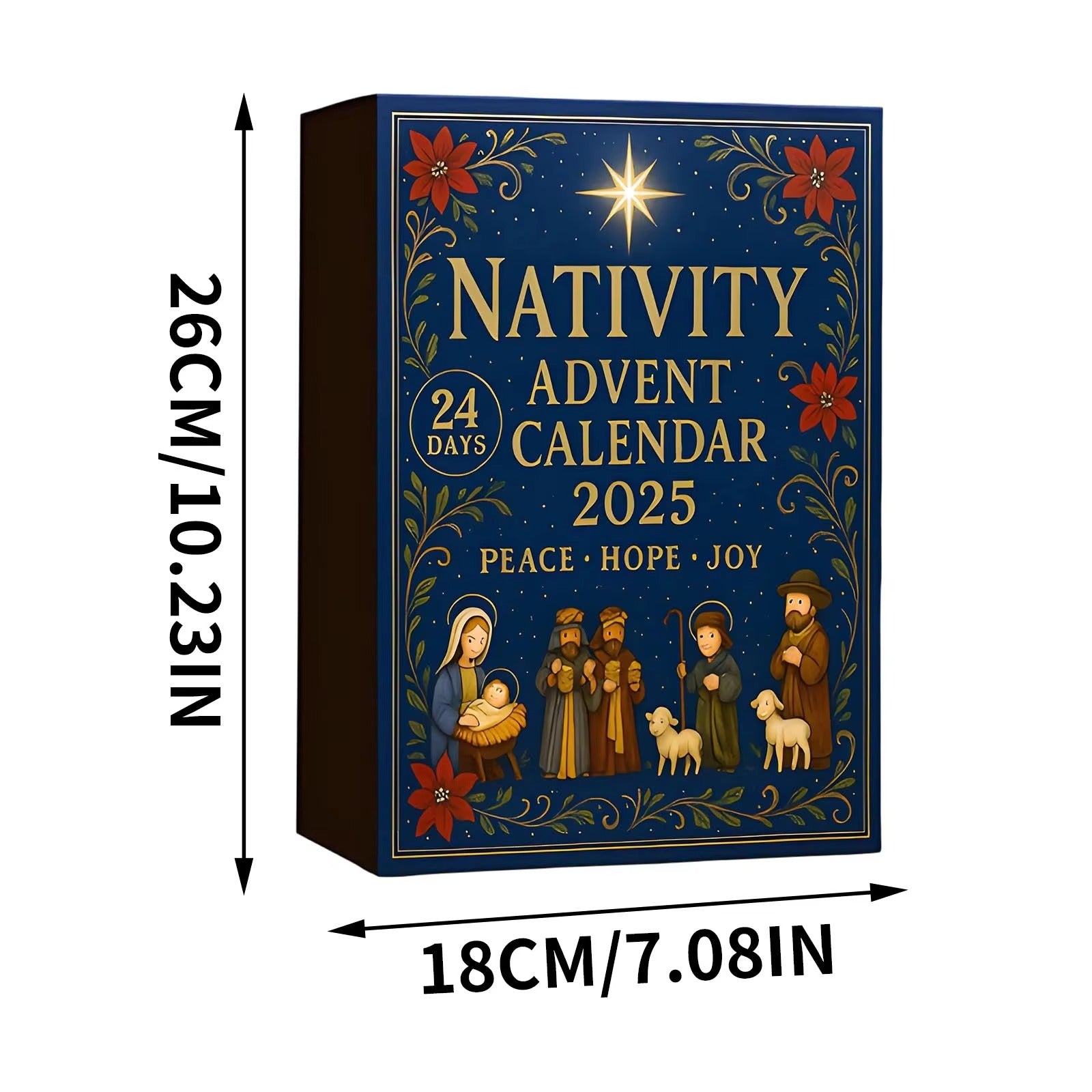 24 Days Christmas Nativity Jesus Advent Calendar Countdown Calendar Collectibles Christmas Advent Calendar Christmas Party Decor