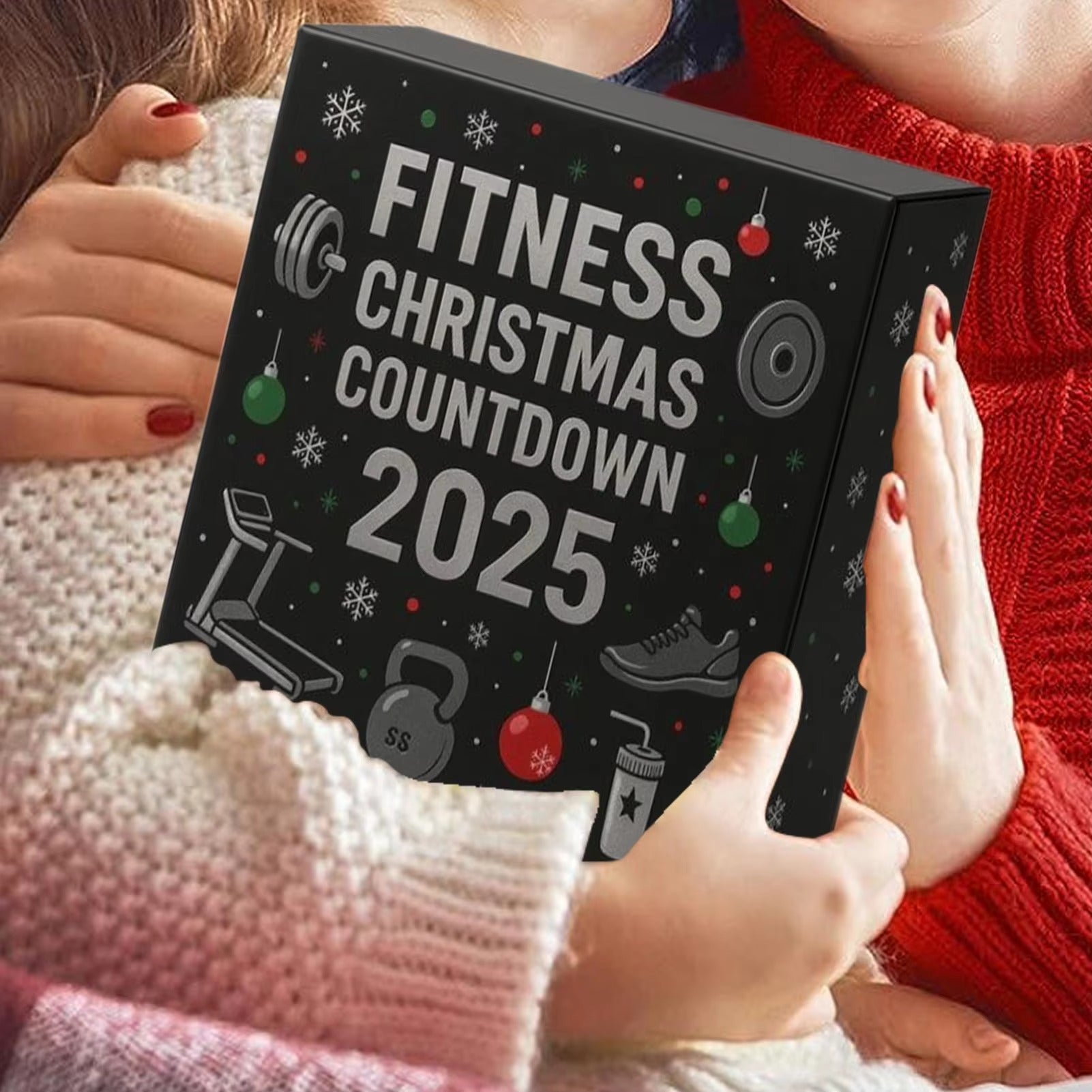 Acrylic Gym Themed Advent Calendar Modern Christmas Decoration For Home Office 87HA