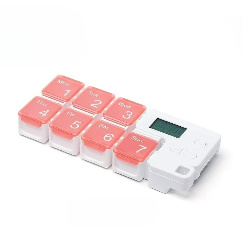 Intelligent timed medicine box, portable and detachable alarm clock, packaged medicine box, medication reminder device